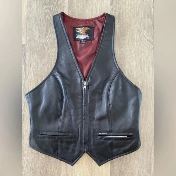 Jasmin Leather Vest size‎ 6 women’s - Picture 1 of 4